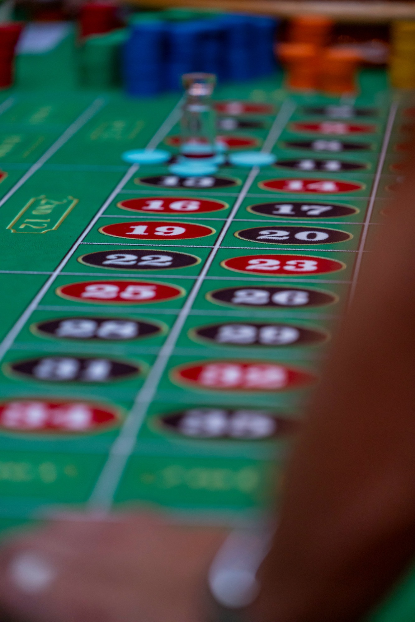 Casino chips close-up (photo)